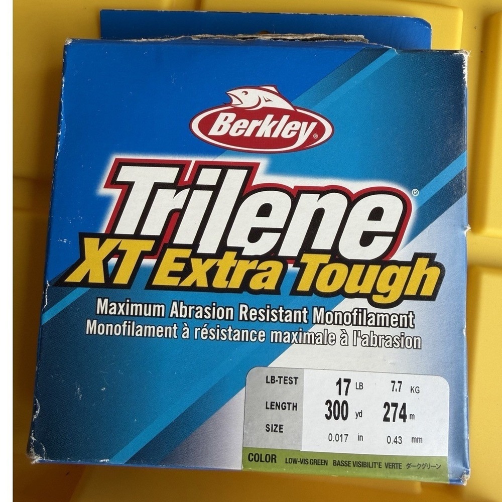 Berkley Trilene XT 300YD Fishing Line Low Vis Green  XTEP-15 17 Lb